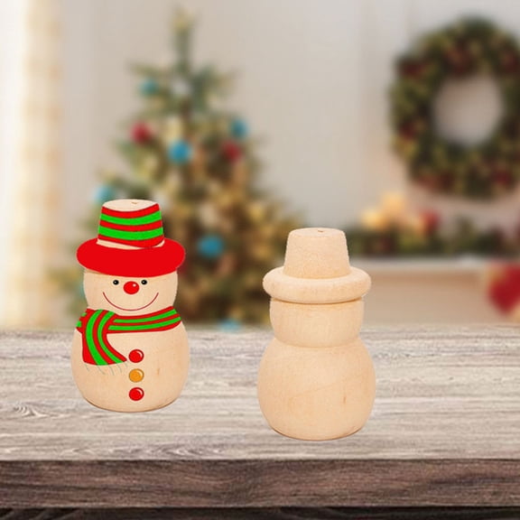 RENACLIPY 20Pcs DIY Painting Puppet Hand Puppet Set Timber Light Brown Creative Design for Families Home Decoration