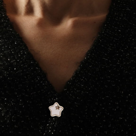 RENACLIPY 20Pcs Decorative Zinc Alloy Button Pins White Snap Buttons for Clothes Sewing Fasteners