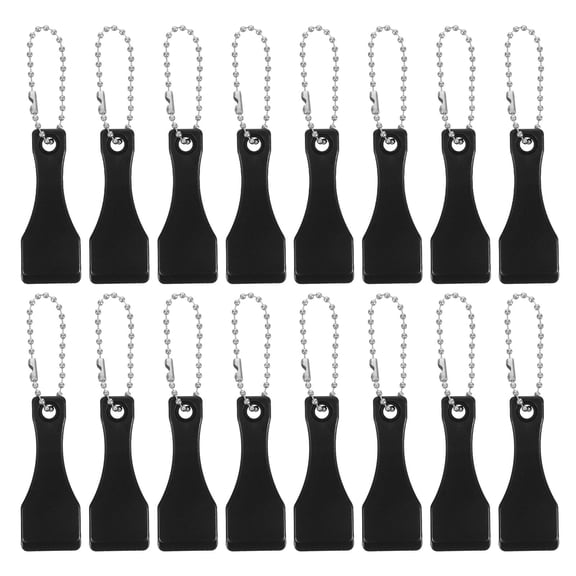 RENACLIPY 20Pcs Durable Black Plastic Scratch Off Tool for Party Use and Lotto Tickets