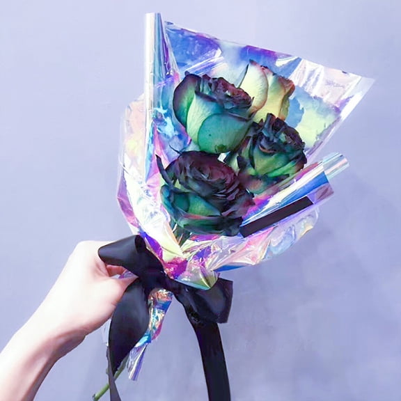 RENACLIPY 20Pcs Premium Multi Color Cellophane Wrapping Paper for Floral Packaging