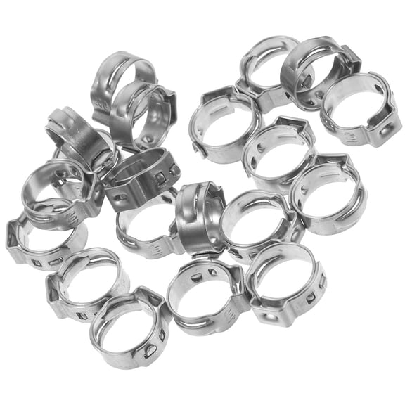 RENACLIPY 20Pcs Pipe Alignment Clamp Silver Metal For Air