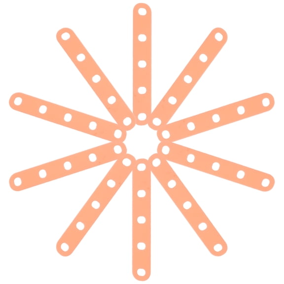 RENACLIPY 20Pcs Elastic Hair Roller Bands Orange for Curling Perm Rods in Professional Salons