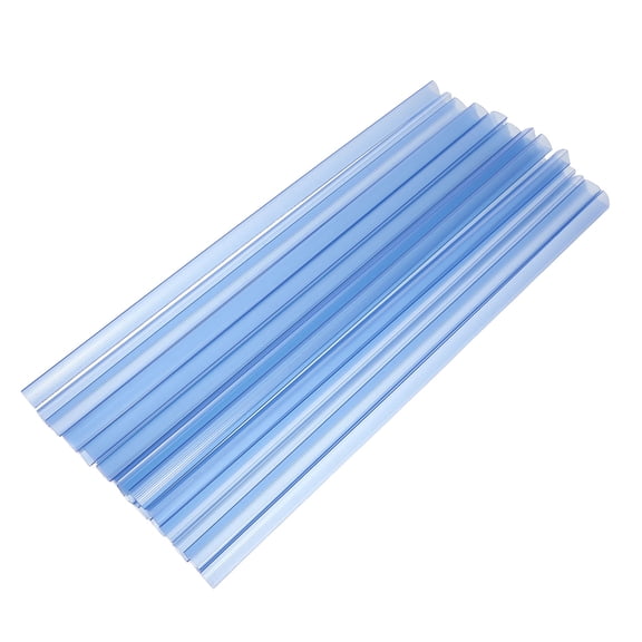 RENACLIPY 20Pcs Blue Plastic Slide Grip Binding Bars Clear Design for A4 Files Report Covers and Easy Document Assembly