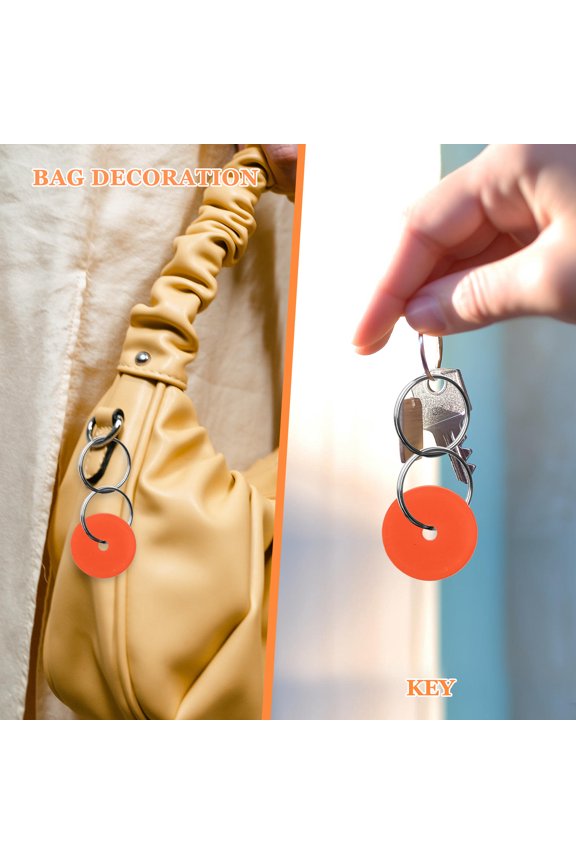 20-Pack Vinyl Record Keychains Lightweight Decorative Key Craft Charms for Bags and Keys