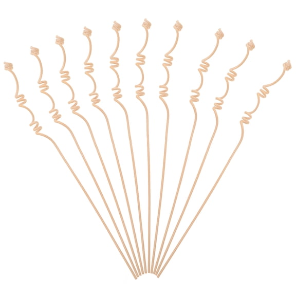 RENACLIPY 20Pcs Multi Spiral Aroma Diffuser Reed Sticks Light Yellow for Living Room and Bathroom