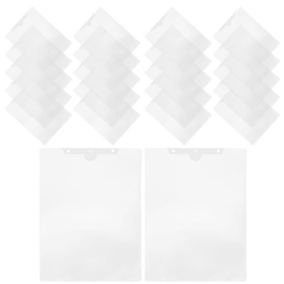 RENACLIPY 24 Count Clear Plastic Sheet Protectors for Office and School Document Storage, Letter Size, and Acid-Free