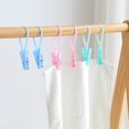 thumbnail image 1 of RENACLIPY 24Pcs Assorted Color Plastic Clothes Pegs with Smooth Interface Design, 1 of 8