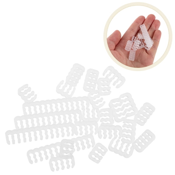 RENACLIPY Cable Organizer Desk M Type Plastic 24Pcs 1.90X1.00X0.45In