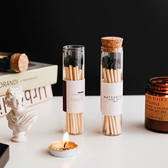 RENACLIPY 24Pcs Glass Vials with Cork Durable Transparent Storage Bottles for Liquid and Powder Use