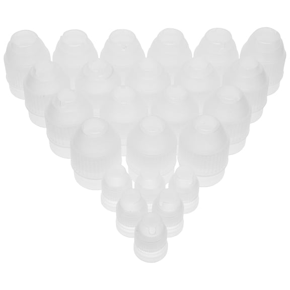 RENACLIPY 24-Piece PP Piping Coupler Set for Cake Decorating, Baking Tools, Versatile and Accessories