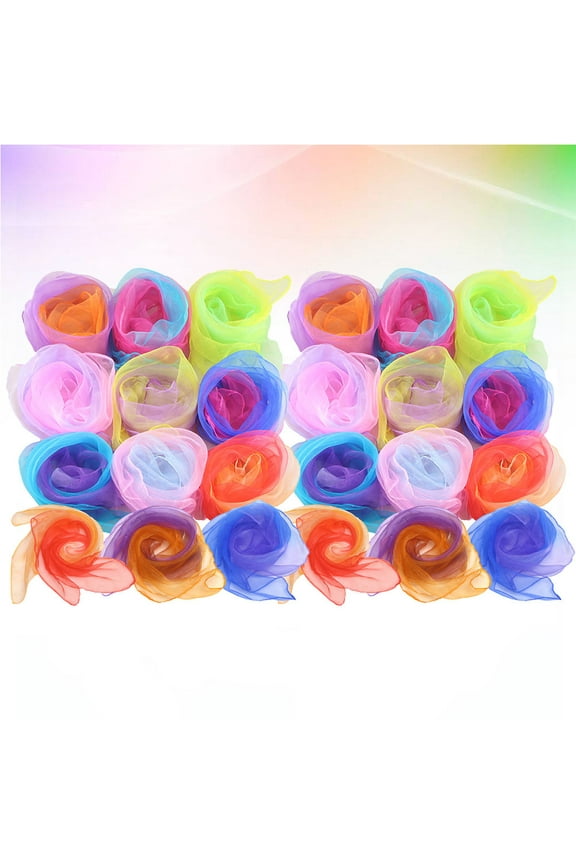 Scarves Juggling Gradient Color 24Pcs
