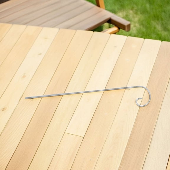 RENACLIPY Silver Metal Garden Hooks High-Strength Stakes for Plant Signs