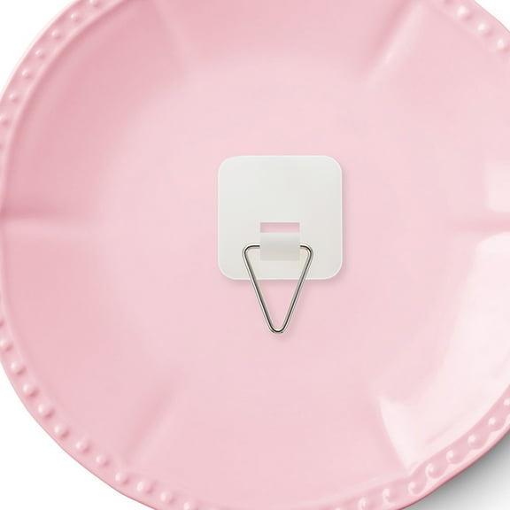 RENACLIPY 25pcs Stainless Steel Decorative Wall Hook Plates for Bedroom Wall Display and Home Decor