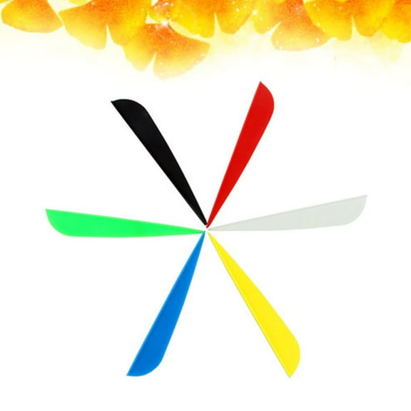 RENACLIPY 27Pcs Assorted Color Arrow Fletching Wing Archery Accessories for Improved Arrow Control