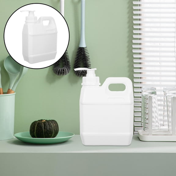 RENACLIPY 2PCS Empty Cosmetics Dispenser for Travel Use White HDPE Container for Women