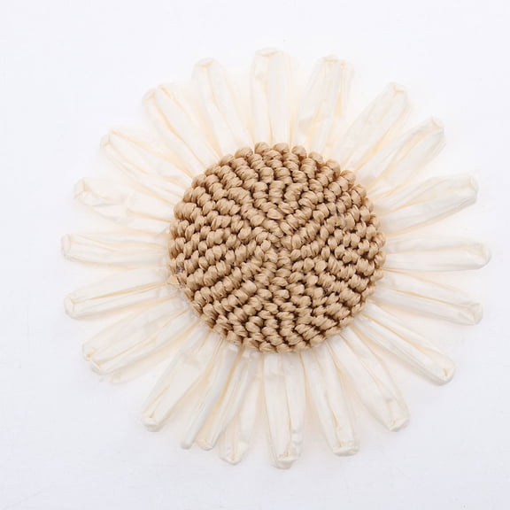 RENACLIPY 2Pcs Lightweight Brown Flower Embellishments for Handmade Clothing Decor