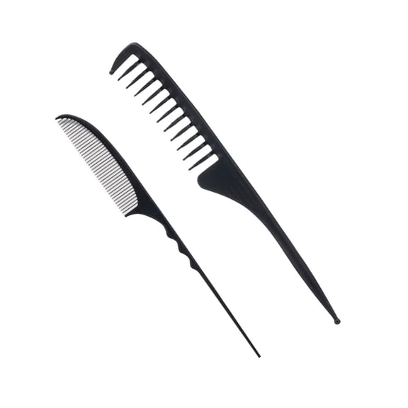 RENACLIPY 2PCS Carbon Fiber Hair Combs for Salon Use, Professional Wrapping Perms Styling Tools