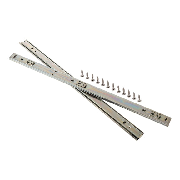 RENACLIPY 2-Pack Heavy Duty Drawer Slides, Galvanized Steel Tray Slides for Furniture Assembly, Cabinet Hardware, and Home Improvement