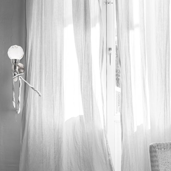 RENACLIPY Crystal Hooks Silver Wall Mounted Curtain Holdback for Decoration