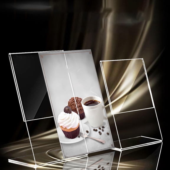 RENACLIPY 2Pack Tent Menu Holder Acrylic Menu Showing Versatile for Convention Centers