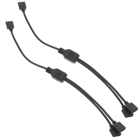 RENACLIPY 2-Pack PC ARGB Cable Extension Kit Compatible with Various Motherboards for Enhanced Stable Signal Performance