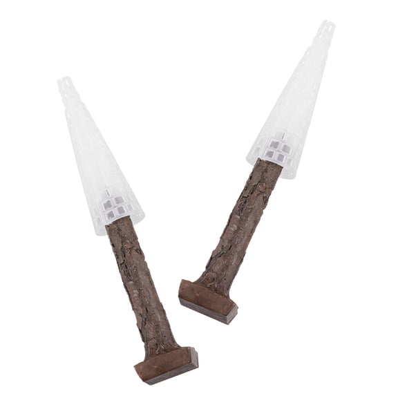 RENACLIPY 2-Pack Coffee Color Aquarium Moss Trees Decorative Plants for Fish Tank Aquatic Terrarium