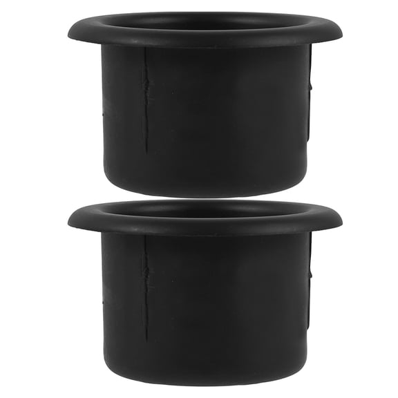 RENACLIPY 2-Pack Black Car Cup Holder Inserts for Sofa, Couch, Recliner with , Stable Design and Easy Installation