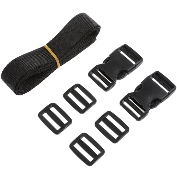 RENACLIPY 2-Pack Adjustable Black Cargo Lashing Straps with Heavy Duty Quick Release Buckles for Secure Tie-Down