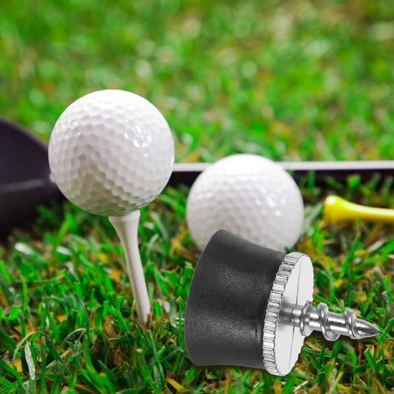 RENACLIPY 2-Pack Black Golf Pickup Tool with Cup, Attaches Easily to Putter Grip for Convenient Retrieval