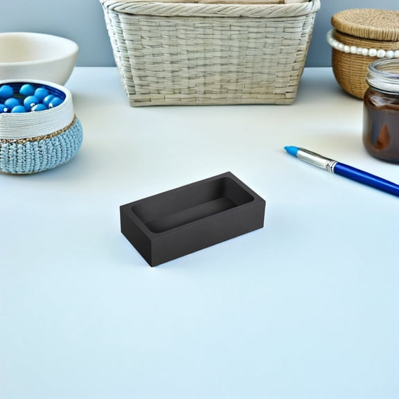 RENACLIPY 2Pcs Rectangular Graphite Mold for Plated Gold Plated Silver Copper Smelting Furnace Accessories