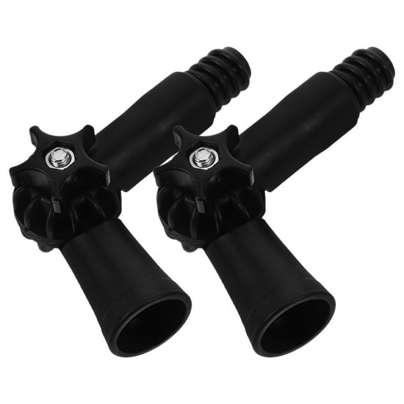 RENACLIPY 2Pcs Black Pole Hinge Tip Adapter for Multipurpose Extension Poles and Cleaning Accessories