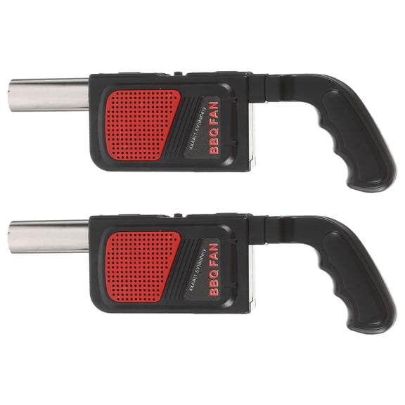 RENACLIPY 2Pcs Handheld Electric Grill Blower Black for Outdoor Cooking