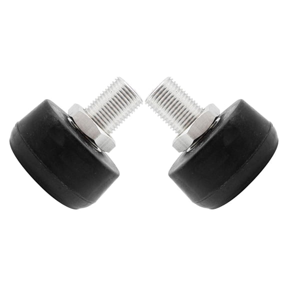 RENACLIPY 2Pcs Black Rubber Roller Skate Brake Toe Plugs Adjustable Stoppers Replacement Accessories