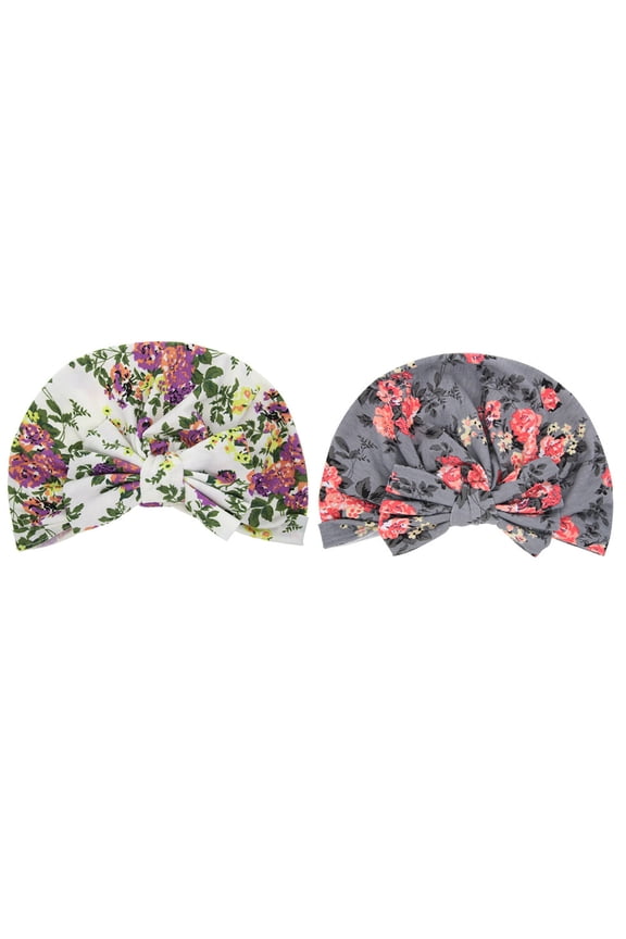 2Pack Sleeping Hats Spandex Random Style Headwear Protect Hair Children Travel