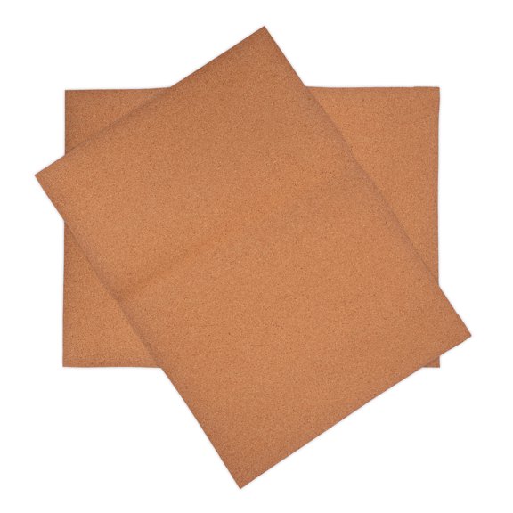 RENACLIPY 2-Pack Cork Bulletin Boards and Drawer Liners for Shelves and Cabinets, Brown, 11.8 x 5.9 Inches