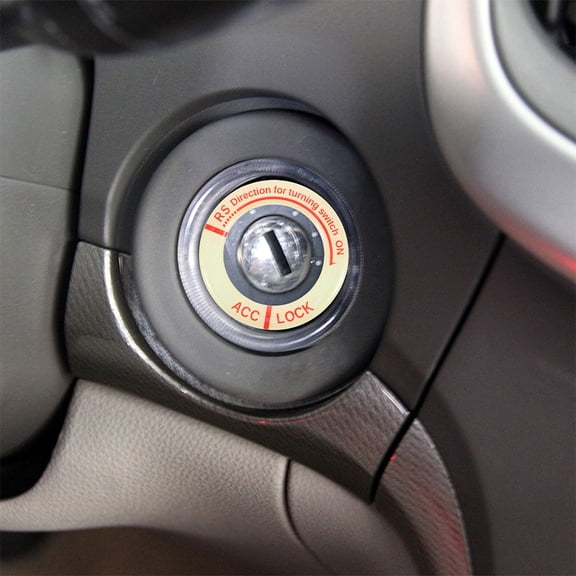 RENACLIPY Multi-Color Decorative Car Ignition Covers, Easy to Install, 2 Pieces Automotive Accessories Set