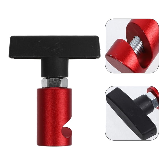 RENACLIPY 2Pcs Car Trunk Lift Support Rod Clamp Red Aluminum Hood Prop Replacement Tool