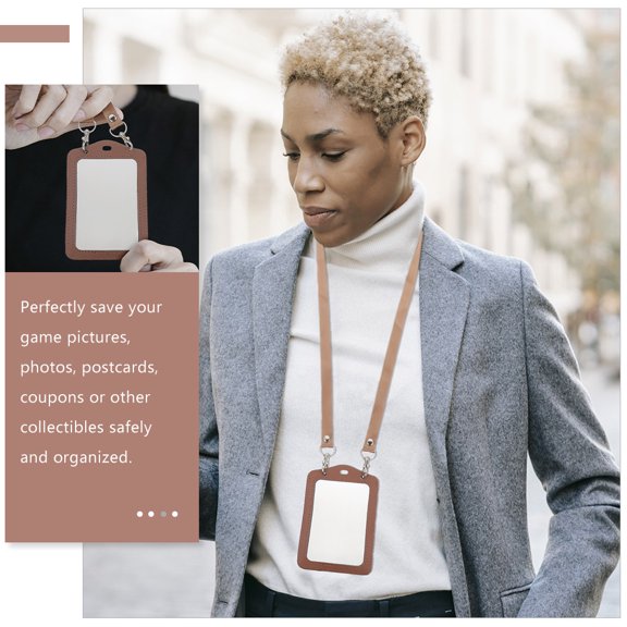 RENACLIPY 2-Pack Transparent Card Sleeves Clear Badge Covers for Organizing and Protecting ID Cards