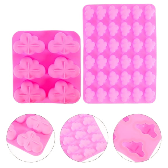 RENACLIPY Cloud Silicone Molds 2-Pack Non-Stick Flexible Baking and Decoration Tools