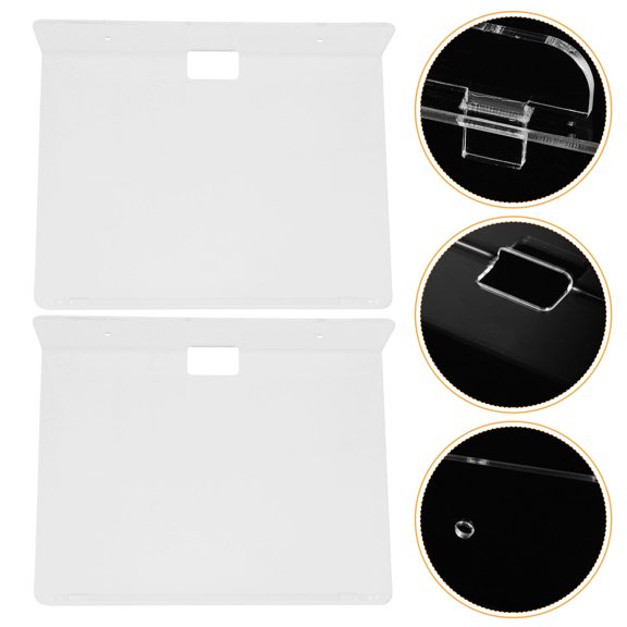 RENACLIPY 2Pcs Acrylic Floating Wall Shelves Transparent Storage Display for Speakers Cameras