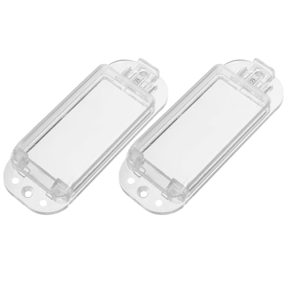 RENACLIPY 2Pcs Clear Plastic Light Switch Protector Cover for Home Use Universal Fit Waterproof Safety Guard