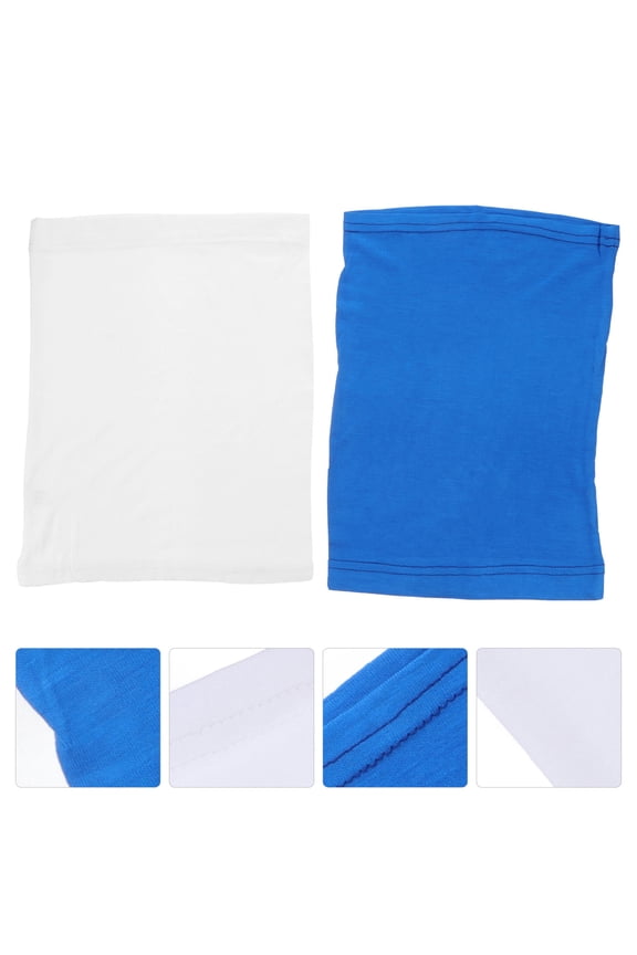 Islamic Under Scarf Cap White Cotton Breathable 2 Pieces Comfortable Headwear