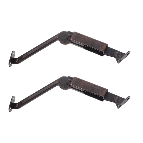 RENACLIPY 2Pcs Dark Brown Soft Close Chest Lid Support Hinges for Wooden Box Hardware