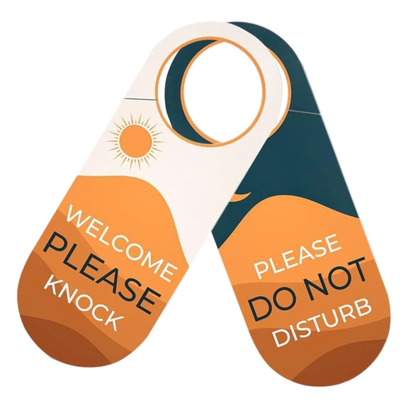 RENACLIPY Double-Sided Paper Door Hanger Sign for Effective Guest Communication and Clear Messaging