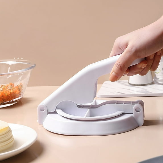 RENACLIPY 2-Piece Plastic Dumpling Mold and Dough Pressing Tool Set for Easy and Quick Kitchen Cooking