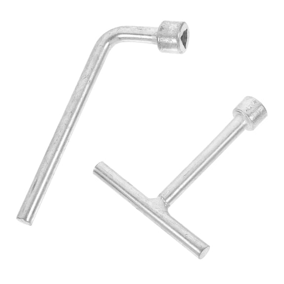 RENACLIPY 2Pcs Durable Stainless Steel Lamp Screw Wrenches with Triangle Head for Bolt Removal