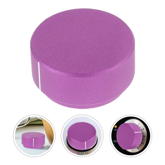 RENACLIPY 2Pcs Metal Volume Control Knobs Aluminum Alloy Purple Guitar Potentiometer Replacement