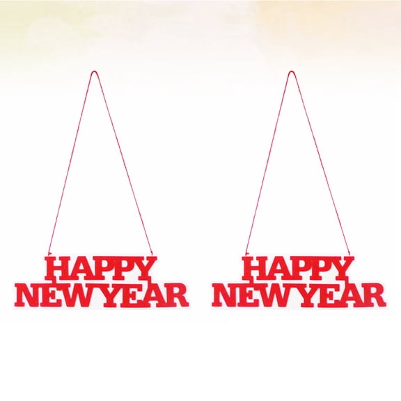 RENACLIPY 2Pcs Red New Year Party Decorations Hanging Decor for Masquerade Carnival