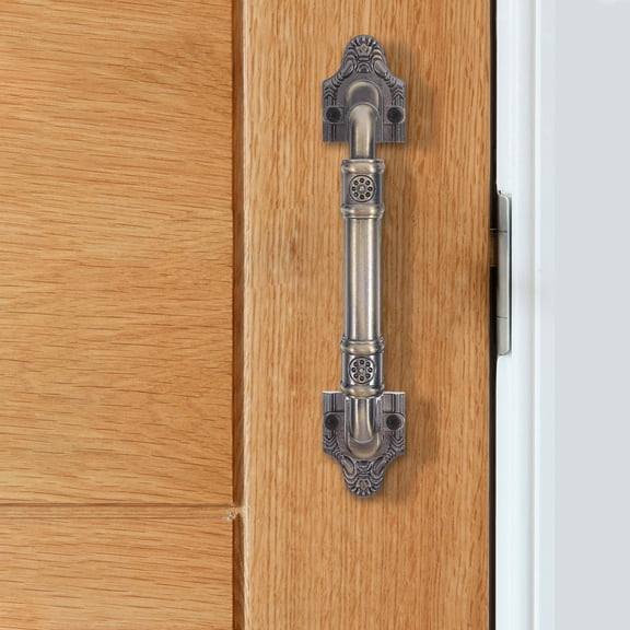 RENACLIPY 2Pcs Heavy Duty Golden Barn Door Handles Rustic Decorative Pulls for Home