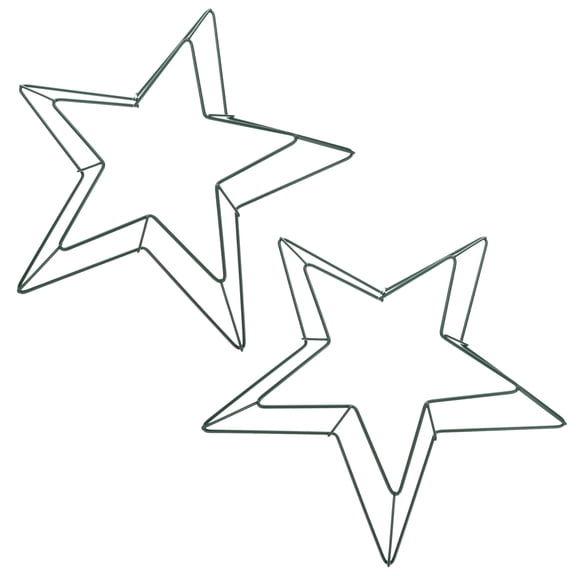 RENACLIPY 2- Metal Star-Shaped Wreath Wire Frames for Craft, Wall Hanging, and Home Decoration